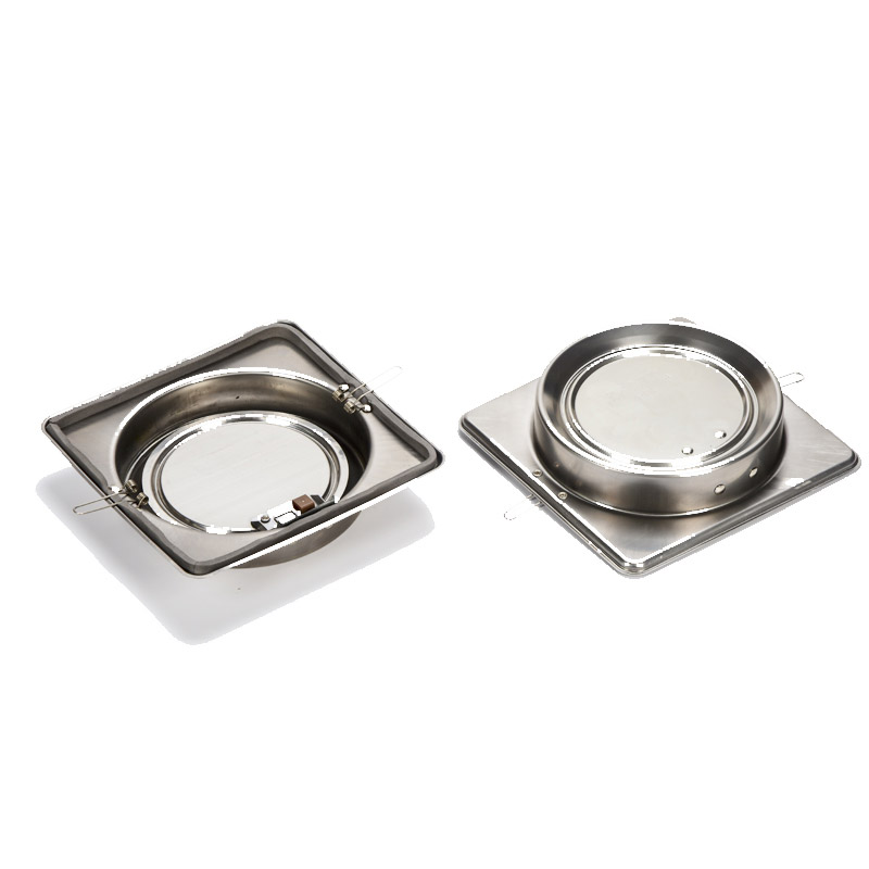 Válvula de control de campana extractora de cocina de acero inoxidable